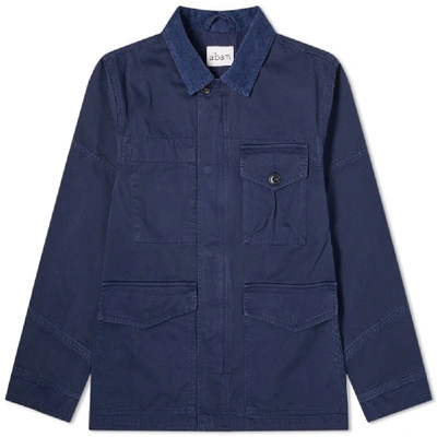 Shop Albam Garment Dyed Foundry Jacket In Blue