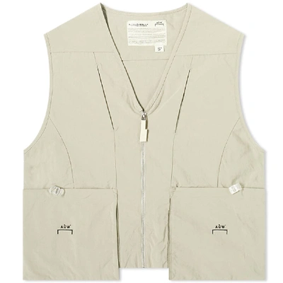 Shop A-cold-wall* Drawcord Pocket Gilet In Grey