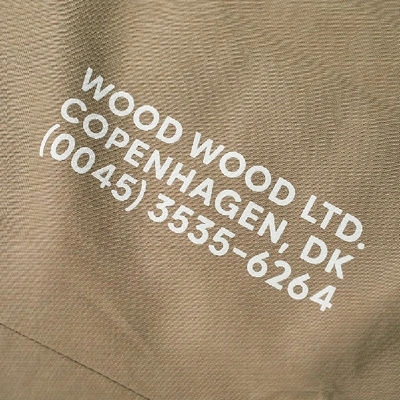 Shop Wood Wood Clive Zip Logo Blouson In Brown