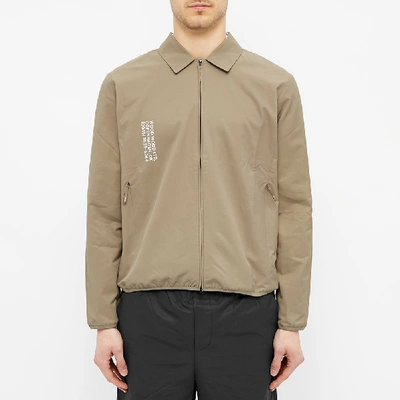 Shop Wood Wood Clive Zip Logo Blouson In Brown