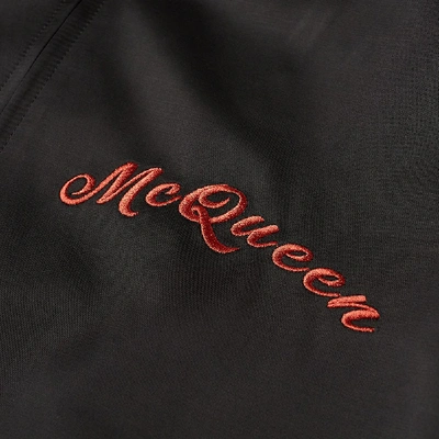 Shop Alexander Mcqueen Dragon Back Logo Souvenir Jacket In Black