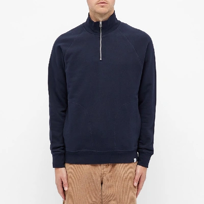 Shop Norse Projects Alfred Light Sweat In Blue