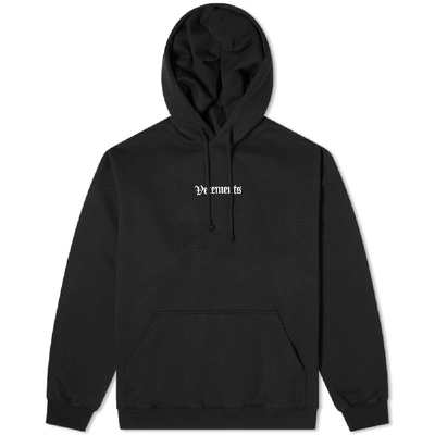 Shop Vetements Rammstein Germany Oversized Hoody In Black