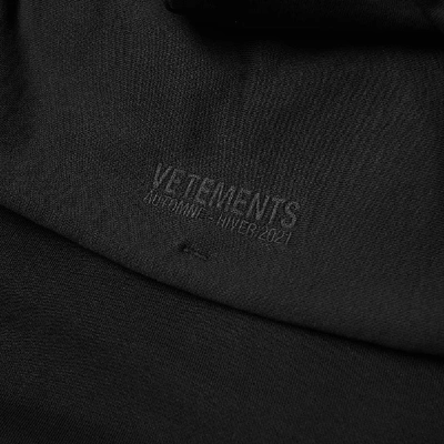 Shop Vetements Rammstein Germany Oversized Hoody In Black