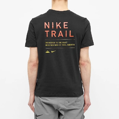 Shop Nike Trail Dri-fit Tee In Black
