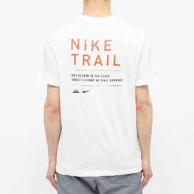 Shop Nike Trail Dri-fit Tee In White