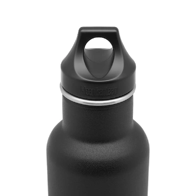 Shop Klean Kanteen Vacuum Insulated Loop Bottle In Black