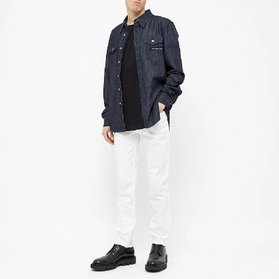 Shop Givenchy Skinny Fit Logo Patch Jean In White