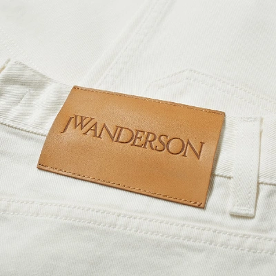 Shop Jw Anderson Patched Denim Trouser In White