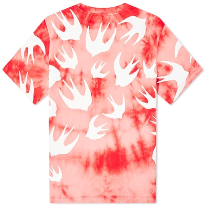 Shop Mcq By Alexander Mcqueen Mcq Swallow Tie Dye Swallow Tee In Red