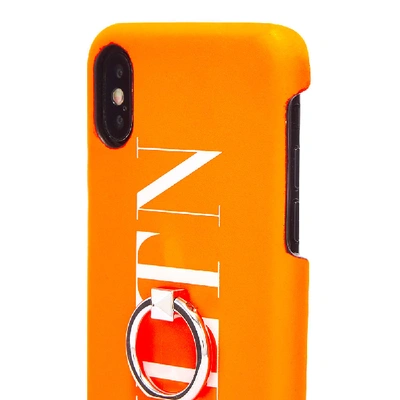 Shop Valentino Fluo Vltn Iphone Xs Case In Orange