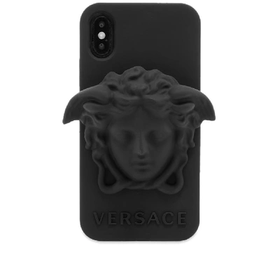 Shop Versace Medusa Iphone X Case In Black