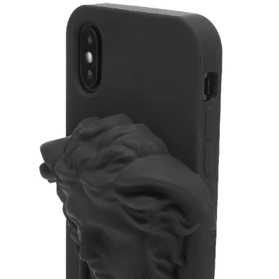 Shop Versace Medusa Iphone X Case In Black