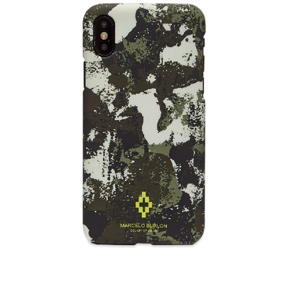 Shop Marcelo Burlon County Of Milan Marcelo Burlon Cross Xs Case In Green