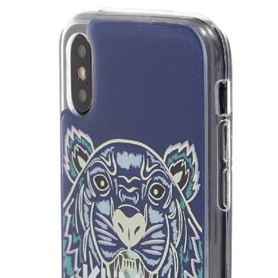 Shop Kenzo Tiger Head Iphone X/xs Case In Blue