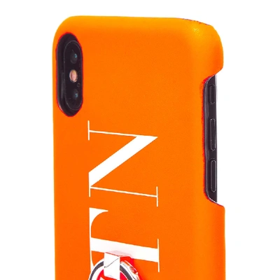 Shop Valentino Fluo Vltn Iphone Xs Max Case In Orange