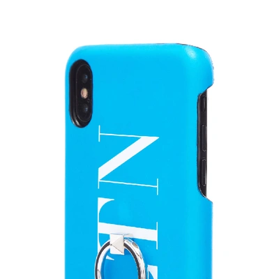 Shop Valentino Fluo Vltn Iphone Xs Max Case In Blue