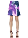 PETER PILOTTO RUFFLED VISCOSE PRINTED SKIRT,61I063007-TUFSSU5F0