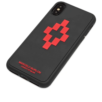 Shop Marcelo Burlon County Of Milan Marcelo Burlon Cross 3d Xs Case In Black