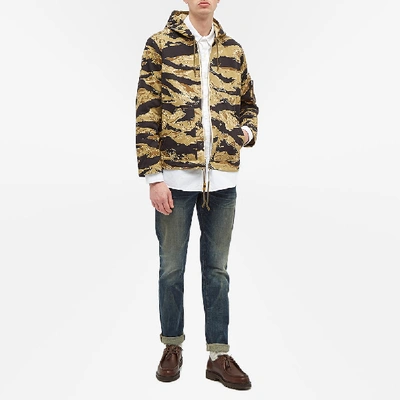 Shop The Real Mccoys The Real Mccoy's Tiger Camouflage Parka In Brown