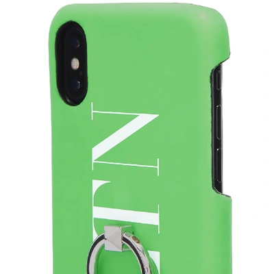 Shop Valentino Fluo Vltn Iphone Xs Case In Green