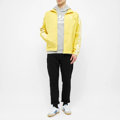 Shop Adidas Originals Adidas Lock Up Track Top In Yellow