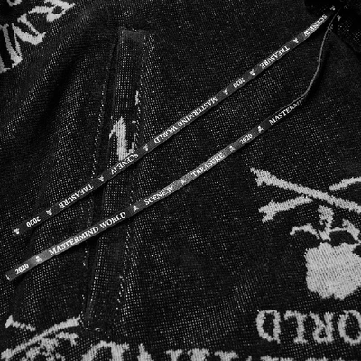 Shop Mastermind Japan Mastermind World Monogram Skull Towelling Jacket In Black
