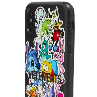 Shop Vetements Monster Sticker Iphone Xs Max Case In Black