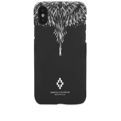 Shop Marcelo Burlon County Of Milan Marcelo Burlon Sharp Wings Iphone Xs Case In Black