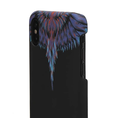 Shop Marcelo Burlon County Of Milan Marcelo Burlon Sharp Wings Iphone Xs Max Case In Black