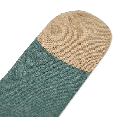 Shop Anonymous Ism Organic Cotton 2 Tone No Show Sock In Green