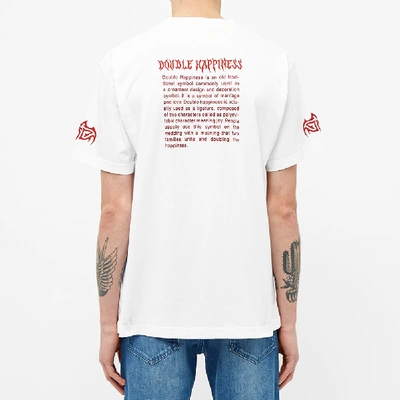 Shop Vetements Double Happiness Tee In White