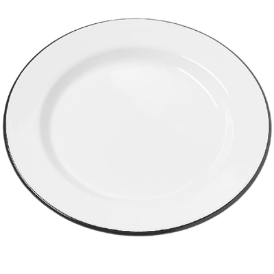 Shop Falcon Enamelware Plates In Grey