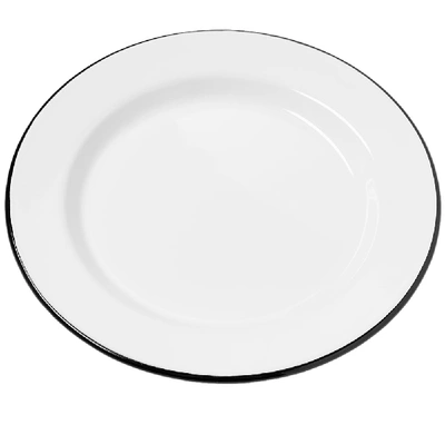 Shop Falcon Enamelware Plates In Black