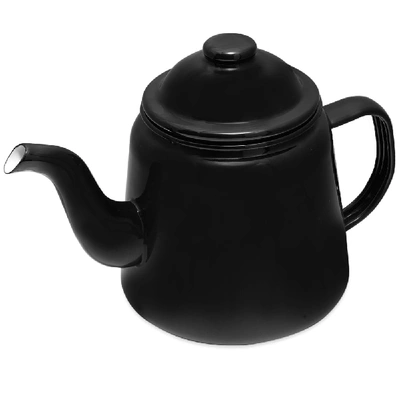 Shop Falcon Enamelware Tea Pot In Black