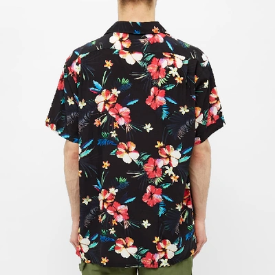 Shop Engineered Garments Hawaiian Camp Shirt In Black