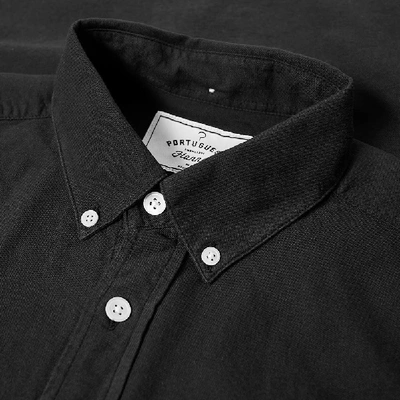 Shop Portuguese Flannel Belavista Button Down Oxford Shirt In Black