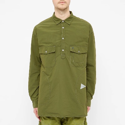 Shop And Wander Cordura Typewriter Overshirt In Green