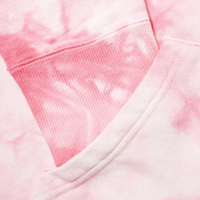 Shop Vanquish Small Logo Tie-dye Hoody In Pink