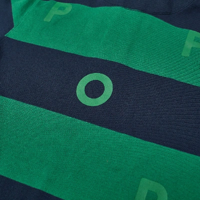 Shop Pop Trading Company Pop Trading Company Logo Rugby Shirt In Green
