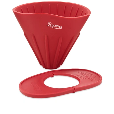 Shop Rivers Cave Reversible Coffee Pour & Holder In Red