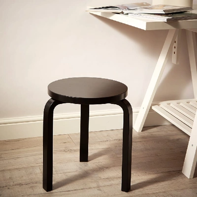 Shop Artek Alvar Aalto 1933 Stool 60 In Black