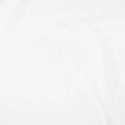 Shop 032c Long Sleeve Embroidered Logo Chest Tee In White