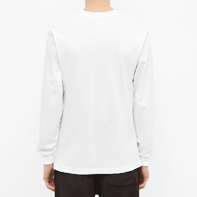 Shop 032c Long Sleeve Embroidered Logo Chest Tee In White