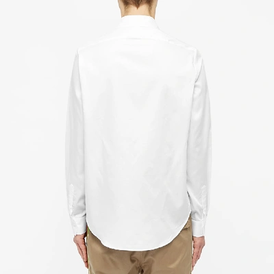 Shop Gucci Band Pocket Logo Shirt In White