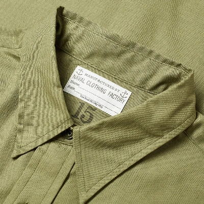 Shop The Real Mccoys The Real Mccoy's N-3 Utility Shirt In Green