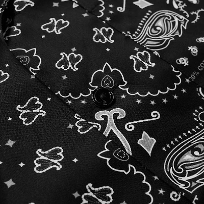 Shop Mastermind Japan Mastermind World Bandana Vacation Shirt In Black