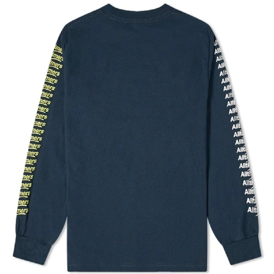 Shop Alltimers Long Sleeve Count It Up Tee In Blue