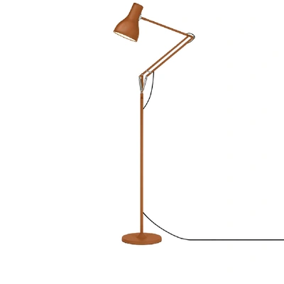 Shop Anglepoise Type 75 Floor Lamp 'margaret Howell' In Orange
