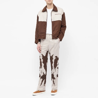 Youths in Balaclava SSENSE Exclusive Reversible Brown Logo Jacket